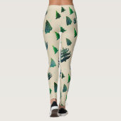 Kerstbomen Aangepaste Leggings (Achterkant)