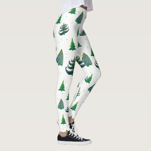 Kerstbomen Aangepaste Leggings (Rechts)