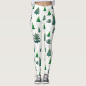 Kerstbomen Aangepaste Leggings (Voorkant)