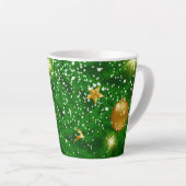 Kerstbomen Achtergrond Design-67181 Latte Mok (Rechterhoek)