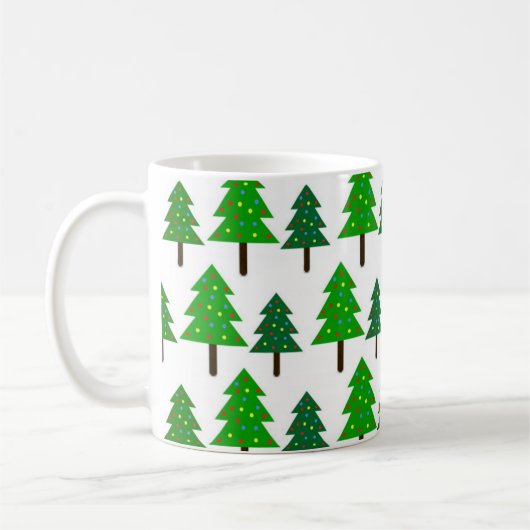 kerstbomen afdrukken KoffieMok (Links)