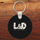 Kerstbomen Arbeid En Bevalling Verpleegster Kerstc Sleutelhanger (Voorkant)