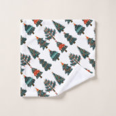 kerstbomen bad handdoek (Wasdoekje)