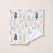 kerstbomen bad handdoek (Wasdoekje)