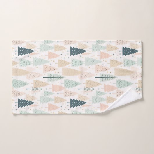 kerstbomen bad handdoek (Handdoek)