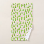 kerstbomen bad handdoek (Handdoek)