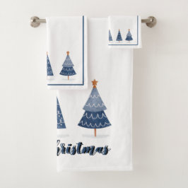kerstbomen bad handdoek