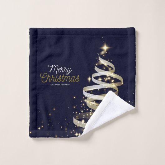 kerstbomen bad handdoek (Wasdoekje)