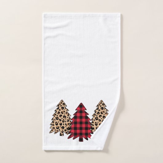 kerstbomen bad handdoek (Handdoek)