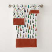 Kerstbomen badhanddoek set bad handdoek (Insitu)