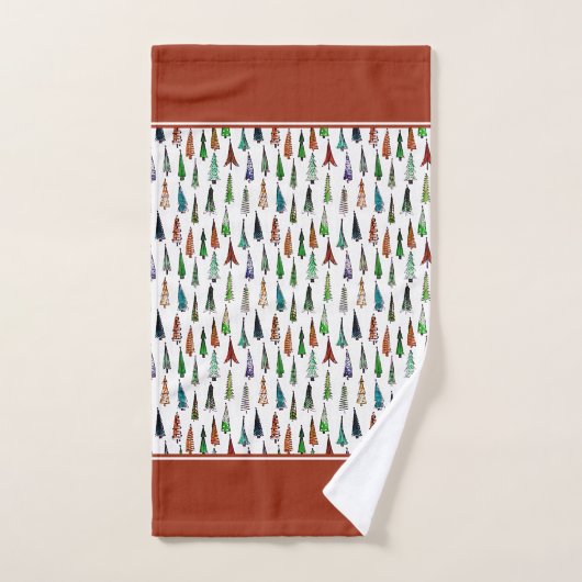 kerstbomen, badhanddoekjes bad handdoek (Handdoek)