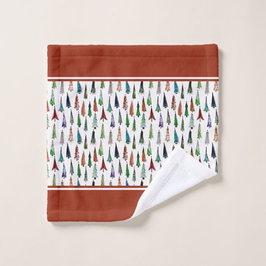 kerstbomen, badhanddoekjes bad handdoek (Wasdoekje)