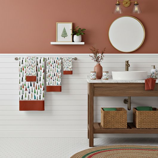 kerstbomen, badhanddoekjes bad handdoek