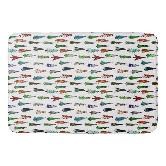 kerstbomen badmat (Voorkant)