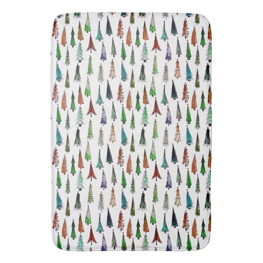 kerstbomen badmat (Voorkant Verticaal)