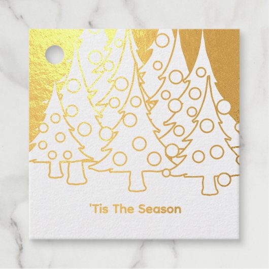 Kerstbomen Bedankjes Labels (Voorkant)