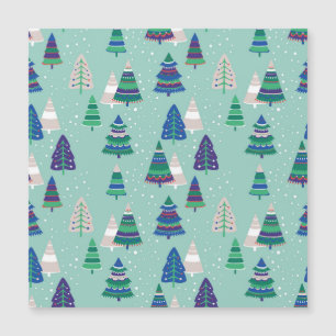 Kerstbomen, blauwe achtergrond