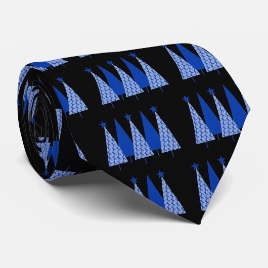Kerstbomen - Blue Ribbon Colon Cancer Stropdas (Opgerold)