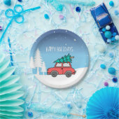 Kerstbomen Bord 7 inch Vakantie papier (Feest)