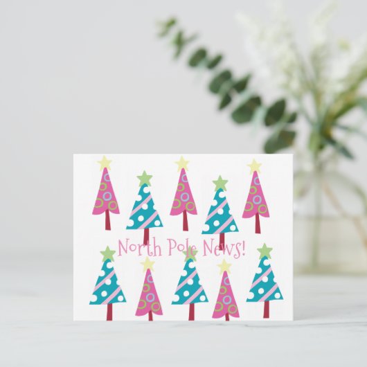 kerstbomen Briefkaarten Noordpool (Staand voorkant)