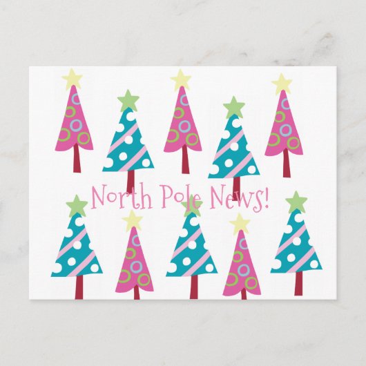 kerstbomen Briefkaarten Noordpool (Voorkant)