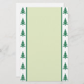 kerstbomen briefpapier (Voorkant / Achterkant)