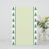 kerstbomen briefpapier (Staand voorkant)