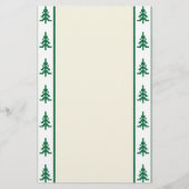 kerstbomen briefpapier (Voorkant)