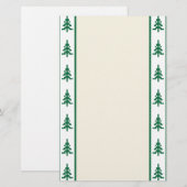 kerstbomen briefpapier (Voorkant / Achterkant)