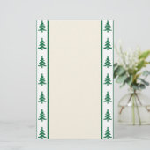 kerstbomen briefpapier (Staand voorkant)