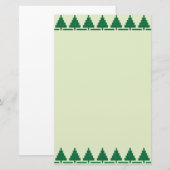kerstbomen briefpapier (Voorkant / Achterkant)