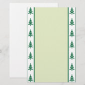 kerstbomen briefpapier (Voorkant / Achterkant)