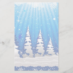 kerstbomen briefpapier