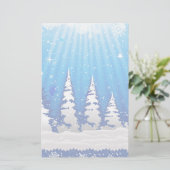 kerstbomen briefpapier (Staand voorkant)