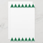 kerstbomen briefpapier (Voorkant / Achterkant)