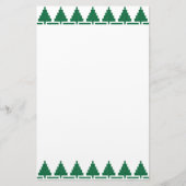 kerstbomen briefpapier (Voorkant)