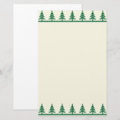 kerstbomen briefpapier (Voorkant / Achterkant)