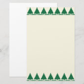 kerstbomen briefpapier (Voorkant / Achterkant)