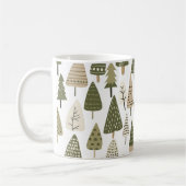 Kerstbomen bruin en groen koffiemok (Links)