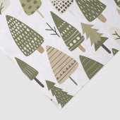 Kerstbomen bruin en groen tissuepapier (Detail)