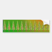 kerstbomen bumpersticker (Voorkant)
