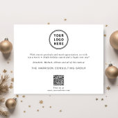 Kerstbomen Business QR Code Logo Corporate Feestdagenkaart