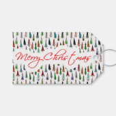 Kerstbomen cadeaukaartjes cadeaulabel (Voorkant (Horizontaal))