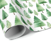 kerstbomen cadeaupapier (Rol Hoek)
