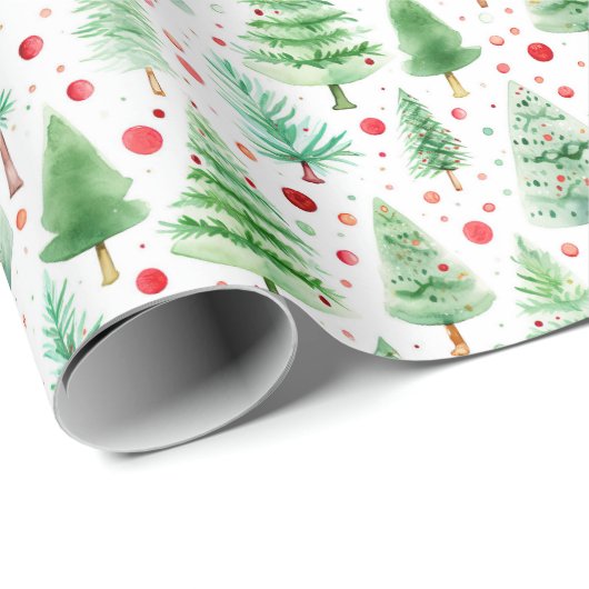 kerstbomen cadeaupapier (Rol Hoek)