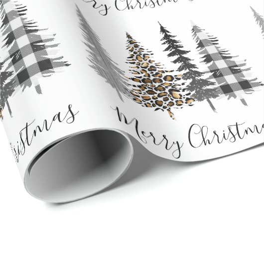 kerstbomen cadeaupapier (Rol Hoek)