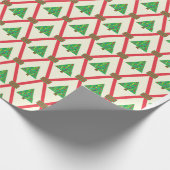 kerstbomen cadeaupapier (Hoek)