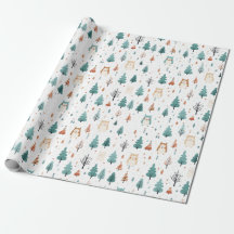 Kerstbomen cadeaupapier