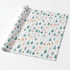 Kerstbomen cadeaupapier