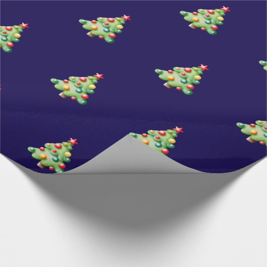 kerstbomen cadeaupapier (Hoek)